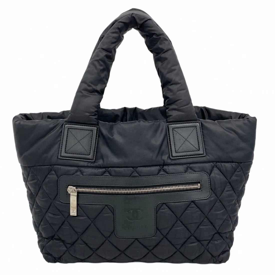 CHANEL COCO COCOON TOTE BAG NYLON BLACK (1 of 9)