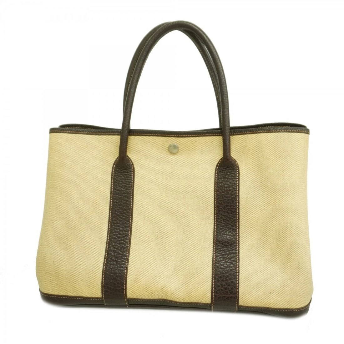 HERMES GARDEN PM TOTE BAG TOILE OFFICIER BROWN: Hermes Garden PM Tote Bag Toile Officier Brown Brand: Hermes Type/Style: Tote bag Material: Toile officier Color: Brown Size: Size (HxWxD) 25cm x 36cm x 17.5cm / 9.84'' x 14.17'' x 6.88'' 