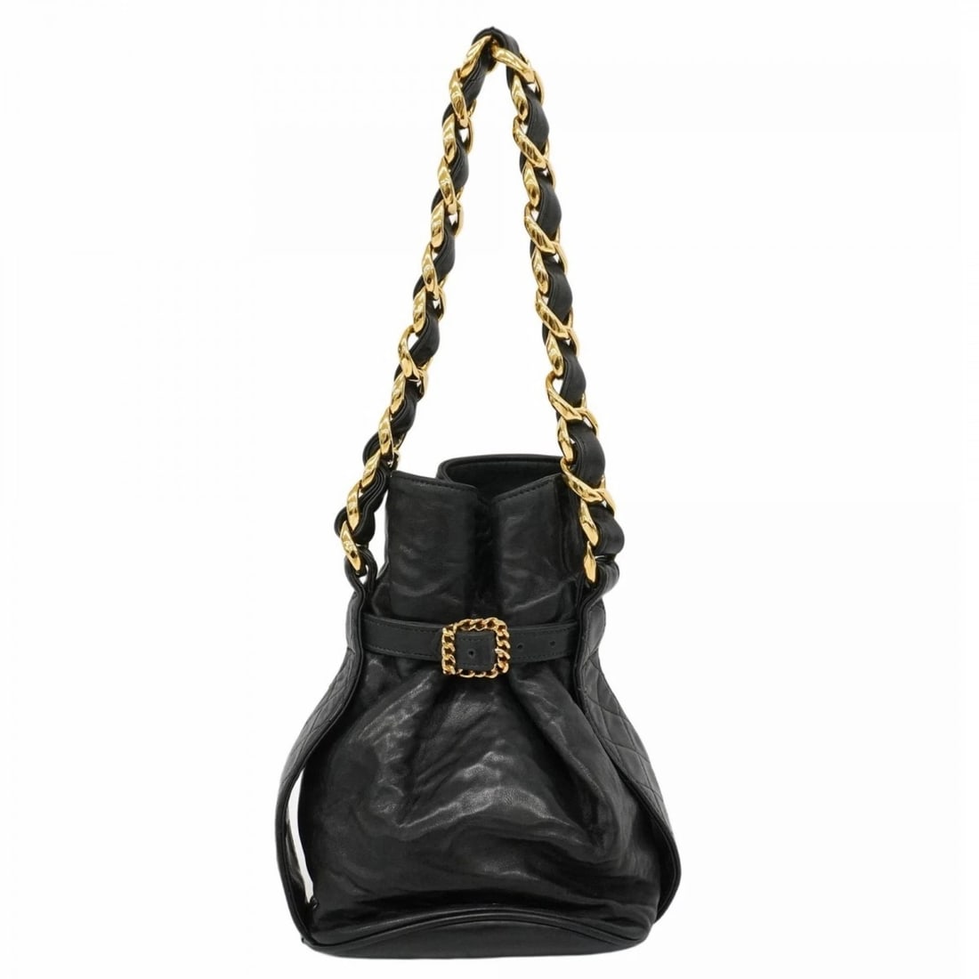 CHANEL MATELASSE HANDBAG LAMBSKIN BLACK (1 of 10)