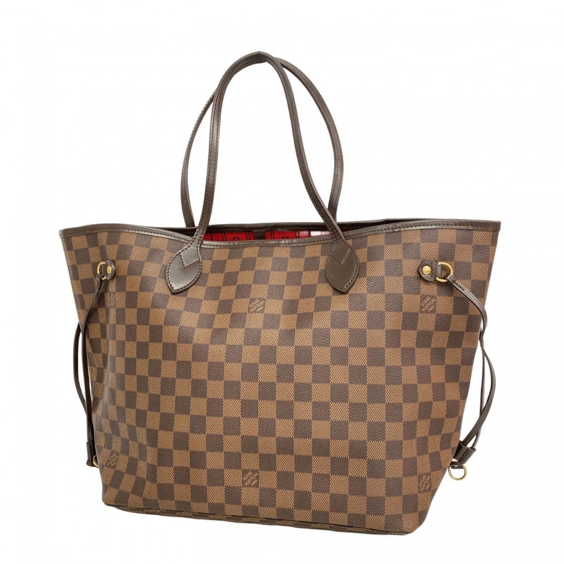 LOUIS VUITTON DAMIER NEVERFULL MM TOTE BAG: Louis Vuitton Damier Neverfull MM Tote Bag Brand: Louis Vuitton Type/Style: Tote bag Material: Damier Color: Ebene Size: Size (HxWxD) 29cm x 32cm x 16.5cm / 11.41'' x 12.59'' x 6.49'' 