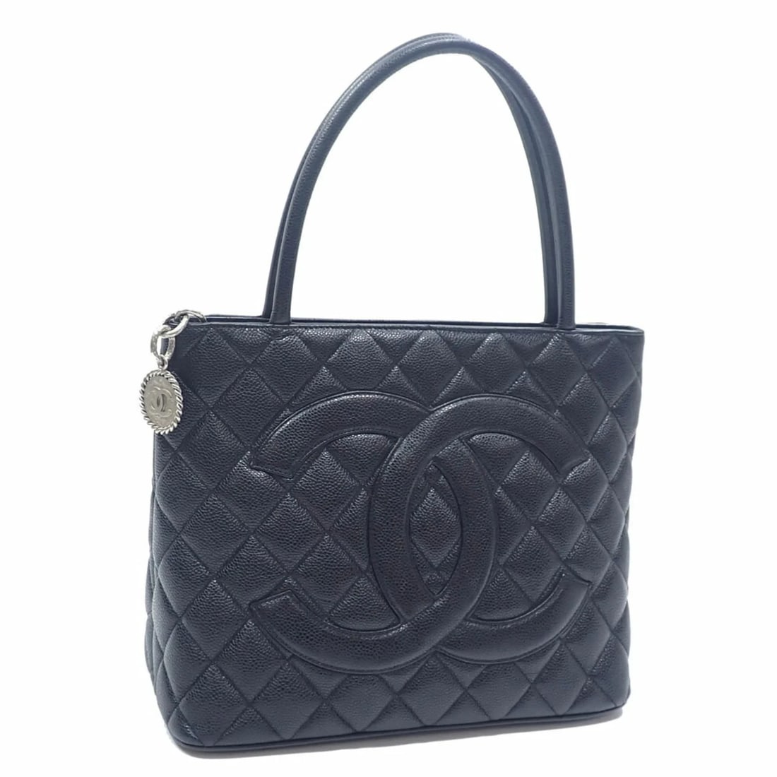 CHANEL REISSUE TOTE BAG FOR WOMEN BLACK CAVIARSKIN (1 of 6)