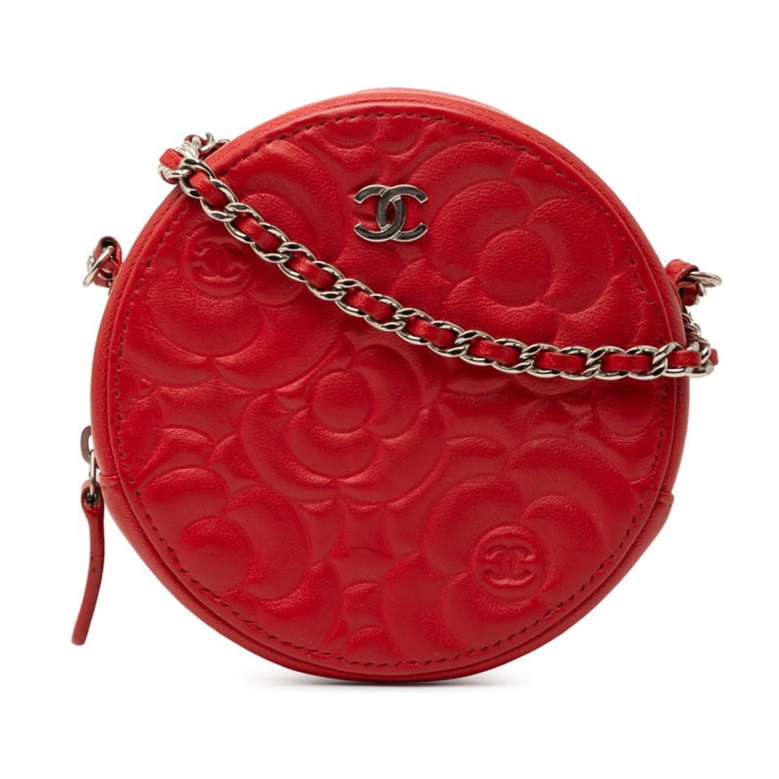 CHANEL COCO MARK CAMELLIA CHAIN SHOULDER BAG (1 of 5)