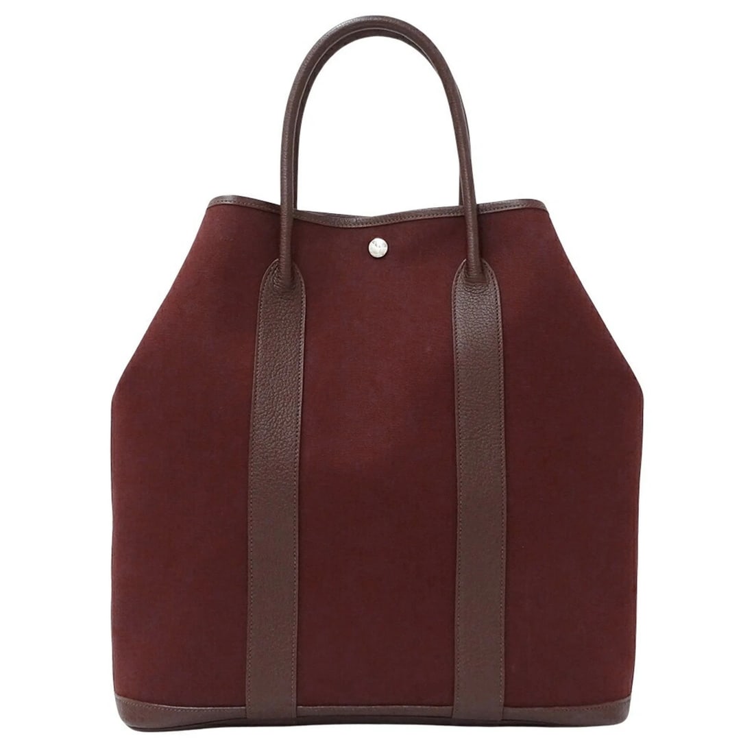 HERMES GARDEN FILE MM TOILE OFFICIER TOTE BAG: Hermes Garden File MM Toile Officier Tote Bag Brand: Hermes Type/Style: Tote bag Material: Toile officier Color: Brown Size: Size (HxWxD) 39cm x 36cm x 8.5cm / 15.35'' x 14.17'' x 3.34'' Handle Le