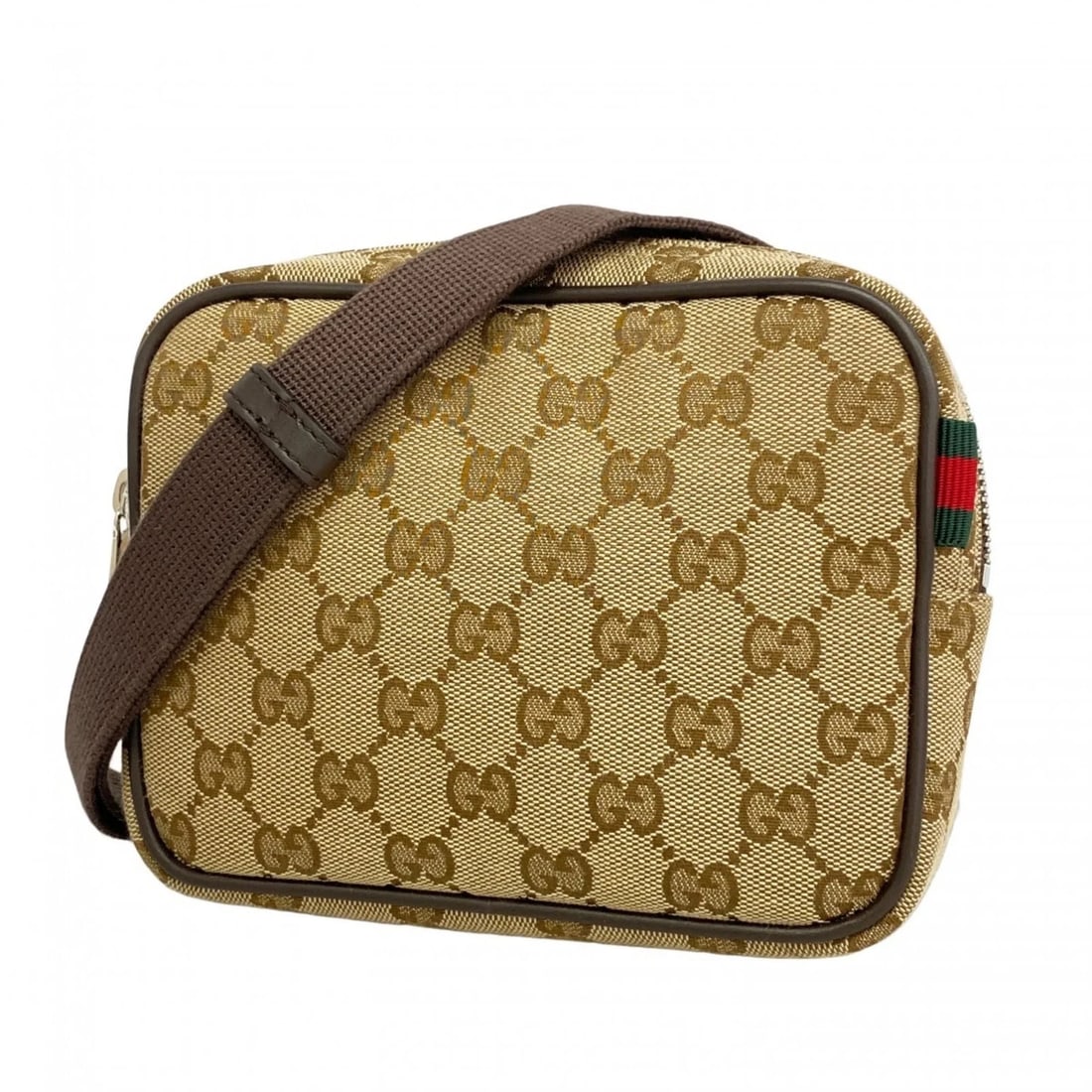 GUCCI GG CANVAS SHOULDER BAG BEIGE MEN'S (1 of 5)