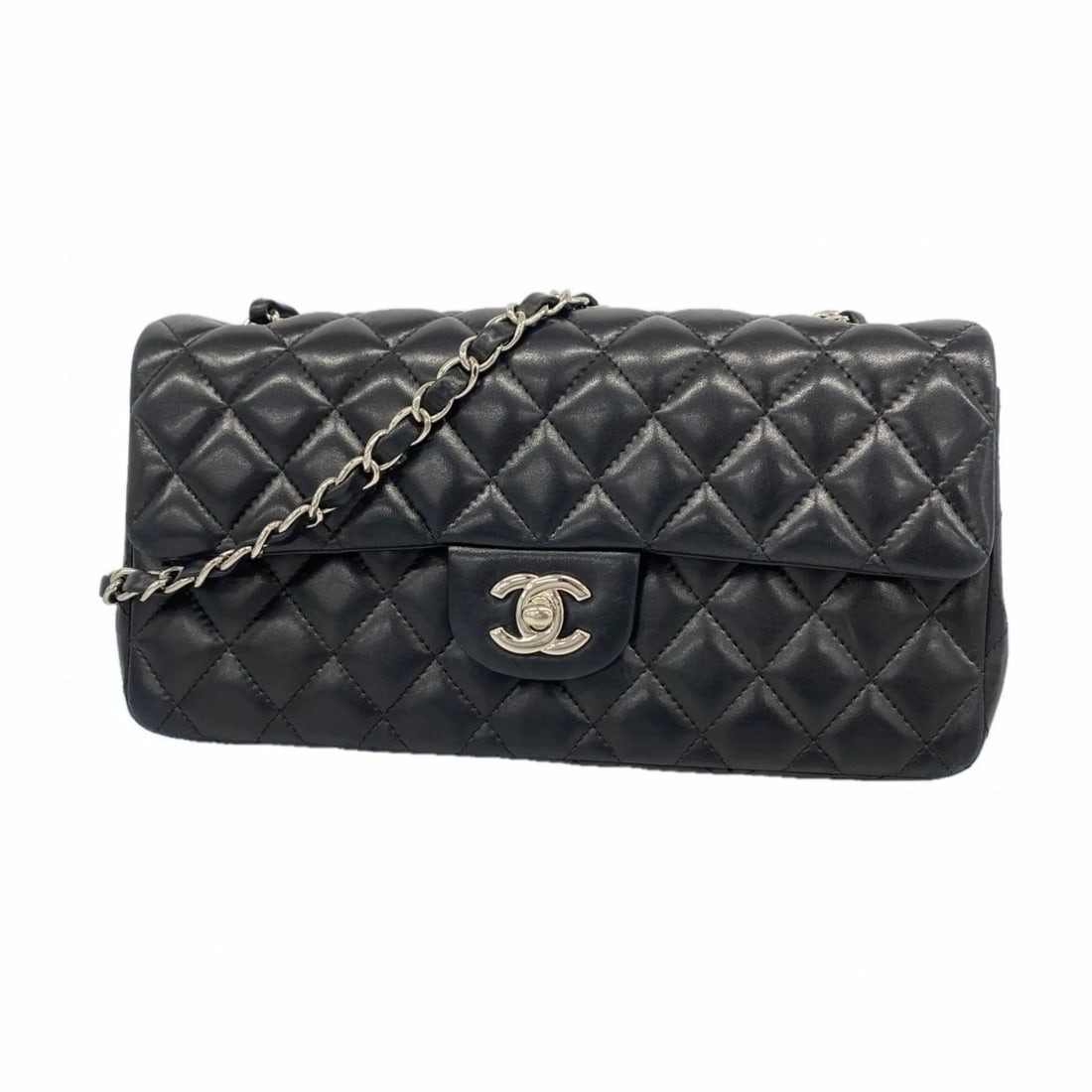 CHANEL MATELASSE SHOULDER BAG: Chanel Matelasse Shoulder Bag Brand: Chanel Type/Style: Shoulder bag Material: Leather Color: Black Size: Size (HxWxD) 13.5cm x 25cm x 4.5cm / 5.31'' x 9.84'' x 1.77'' Accessories: None
