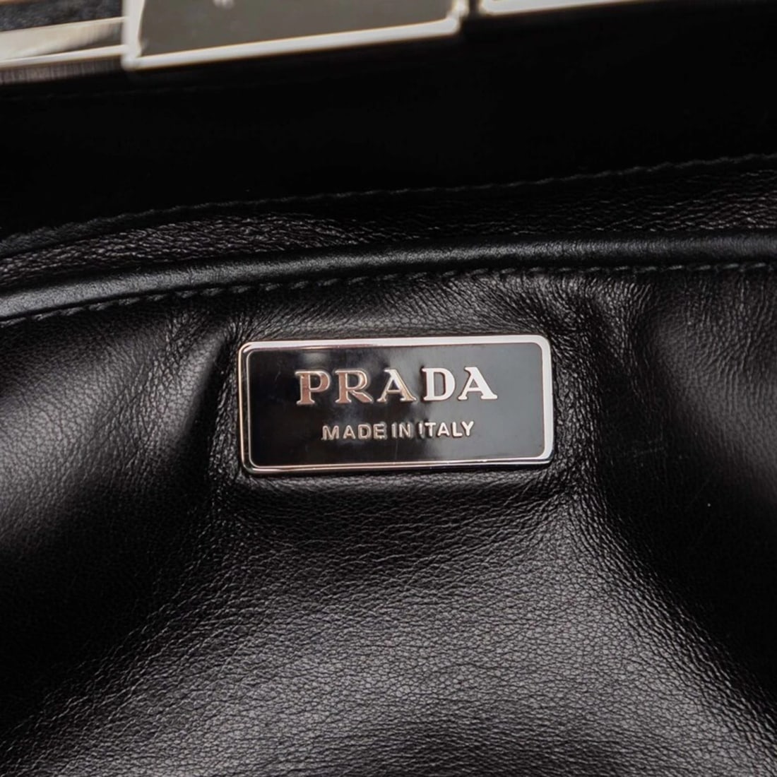 PRADA BAIADERA FRAME HANDBAG - 6