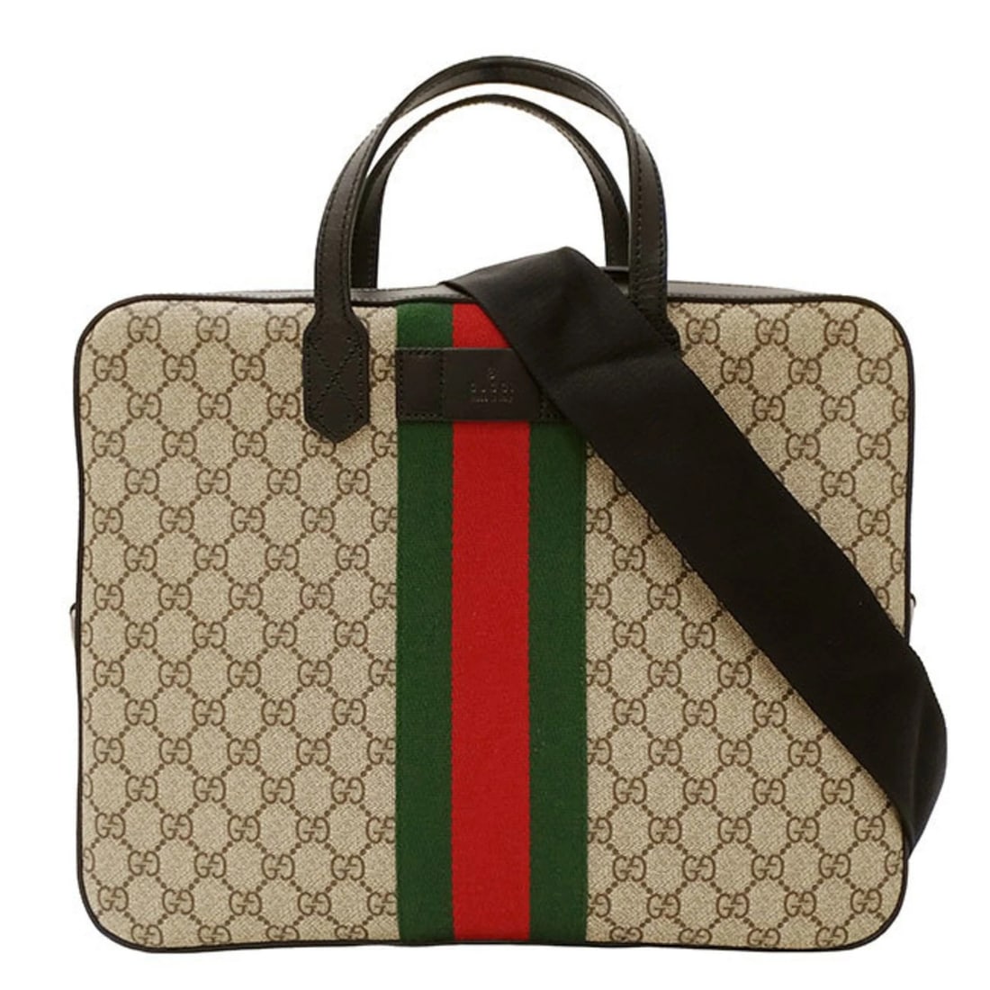 GUCCI BAG MEN'S BRAND: Gucci bag men's brand Brand: Gucci Type/Style: Briefcase Material: GG Supreme Color: Beige Size: Size (HxWxD) 28cm x 36cm x 6.5cm / 11.02'' x 14.17'' x 2.55'' Accessories: None Accessories