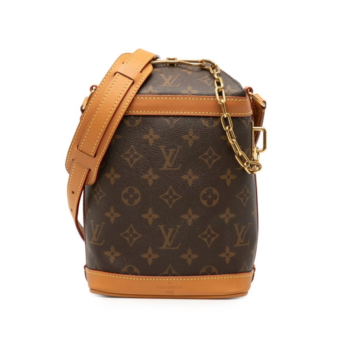 LOUIS VUITTON MONOGRAM MILK BOX SHOULDER BAG: Louis Vuitton Monogram Milk Box Shoulder Bag Brand: Louis Vuitton Type/Style: Shoulder bag Material: Monogram Color: Brown, Monogram Size: Size (HxWxD) 21cm x 15.5cm x 10.5cm / 8.26'' x 6.1''
