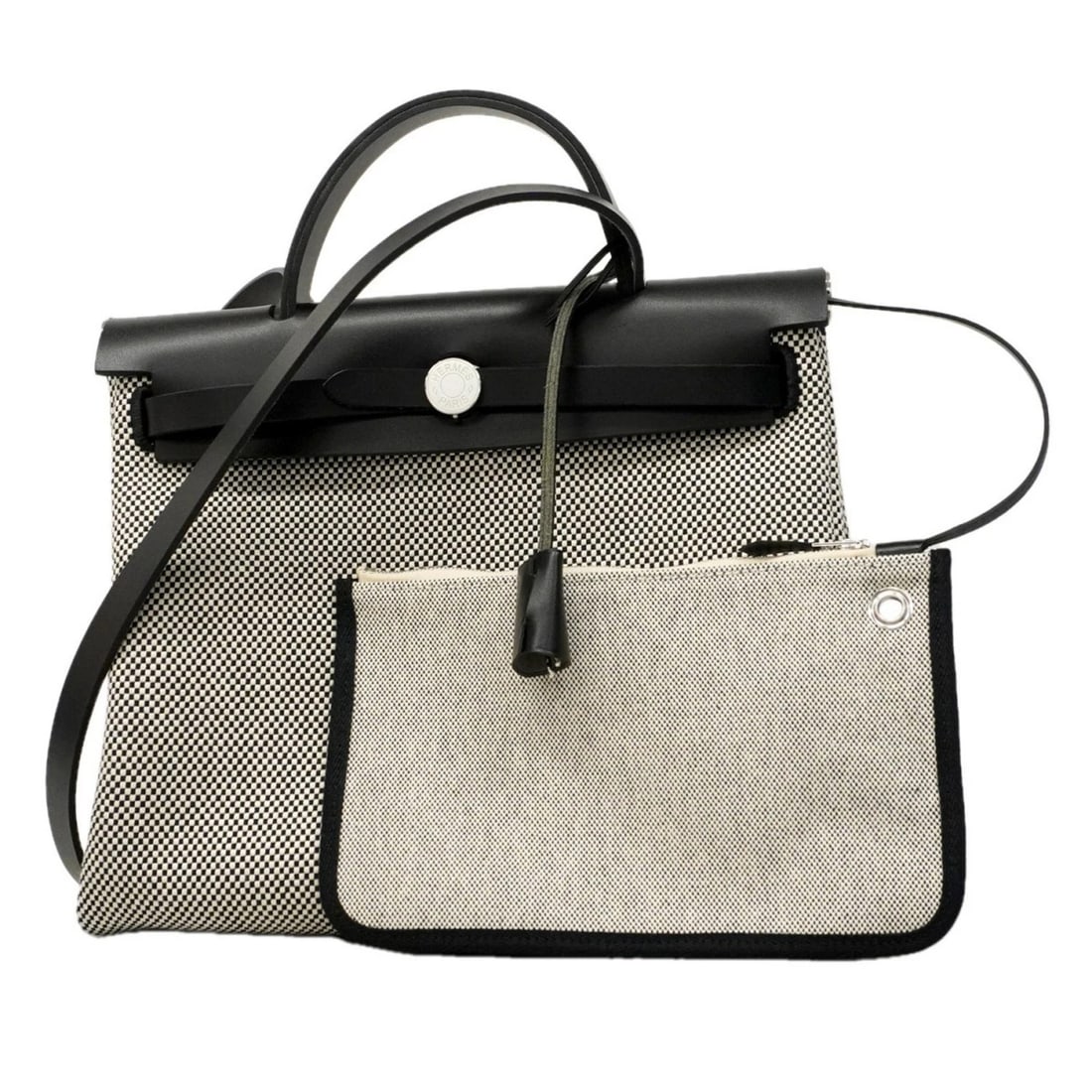 HERMES AIRBAG ZIP PM TOILE GM HANDBAG (1 of 9)