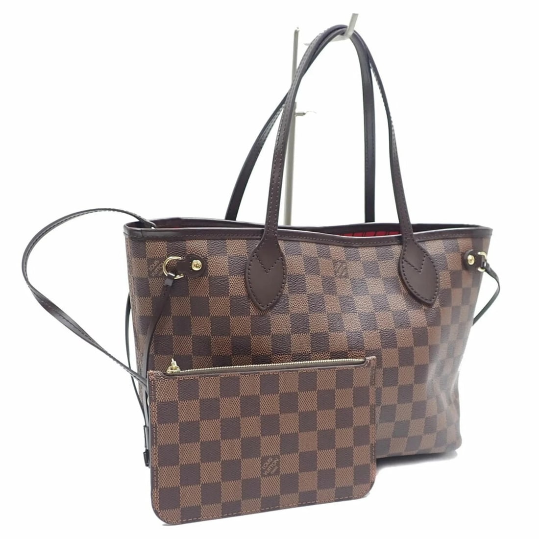 LOUIS VUITTON DAMIER EBENE NEVERFULL PM TOTE BAG: Louis Vuitton Damier Ebene Neverfull PM Tote Bag Brand: Louis Vuitton Type/Style: Tote bag Material: Damier Canvas Color: Brown Size: Size (HxWxD) 21cm x 28.5cm x 12.5cm / 8.26'' x 11.22'' x