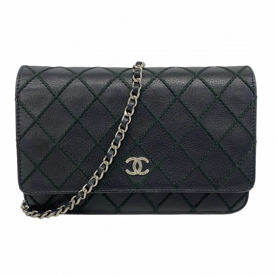 CHANEL WILD STITCH CHAIN SHOULDER WALLET (1 of 10)
