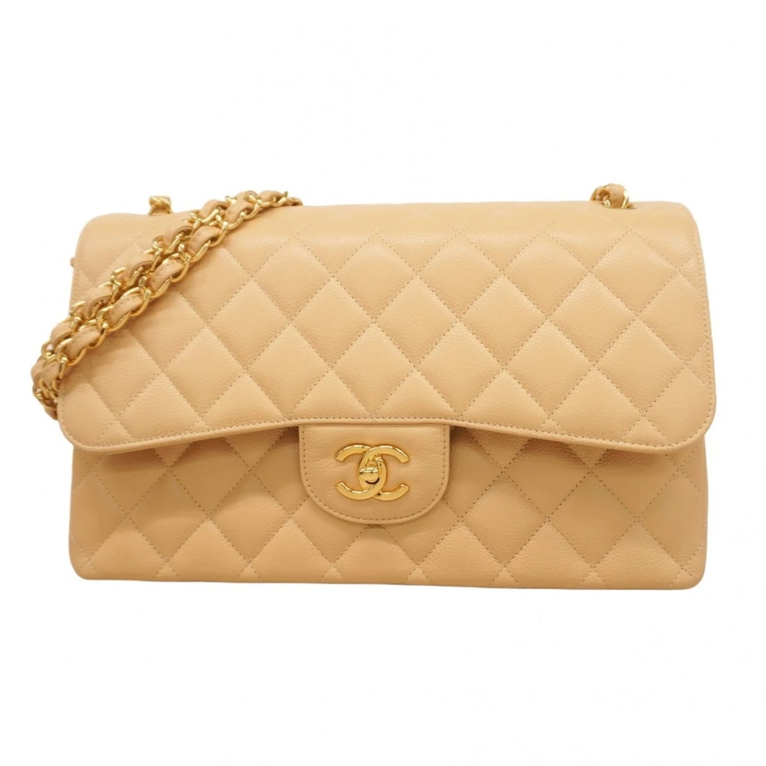 CHANEL SHOULDER BAG DEKA MATELASSE DOUBLE FLAP (1 of 8)