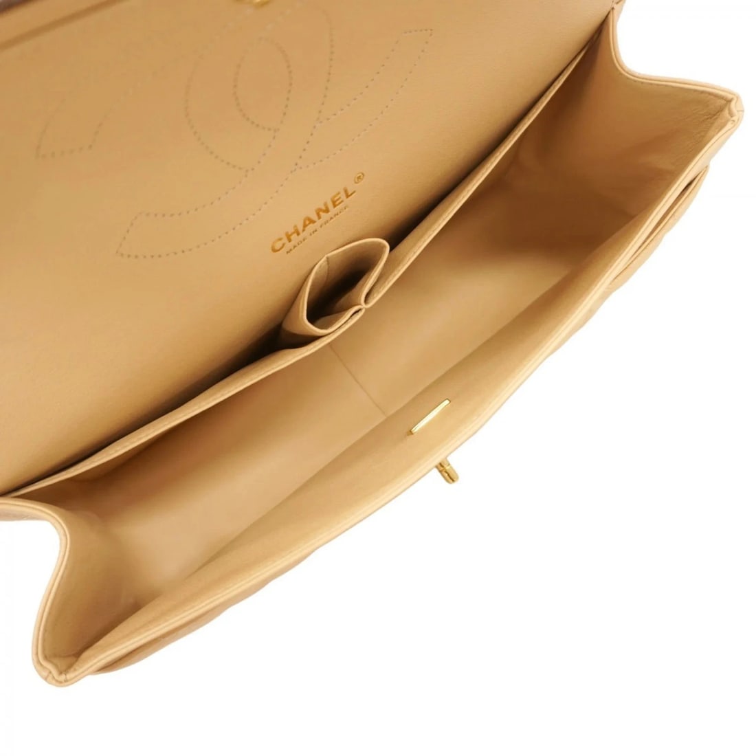 CHANEL SHOULDER BAG DEKA MATELASSE DOUBLE FLAP - 4