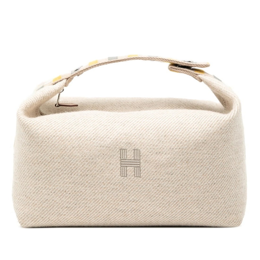 HERMES BRID A BLACK GM HANDBAG: Hermes Brid A Black GM Handbag Brand: Hermes Type/Style: Handbag Material: Canvas Color: Beige, Gray, Natural Size: Size (HxWxD) 12.5cm x 25cm x 14.5cm / 4.92'' x 9.84'' x 5.7'' Accessories: None