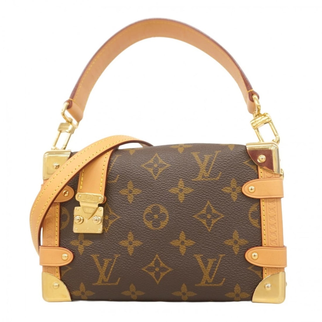 LOUIS VUITTON MONOGRAM SIDE TRUNK PM BROWN 2-WAY BAG (1 of 8)