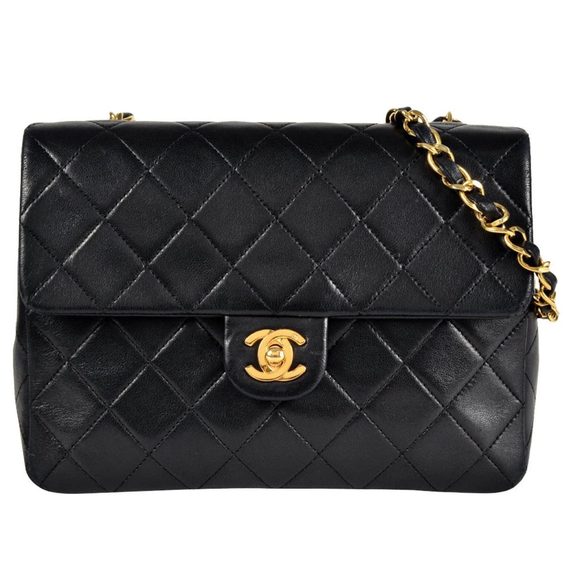 CHANEL MATELASSE SHOULDER BAG LAMBSKIN (1 of 6)