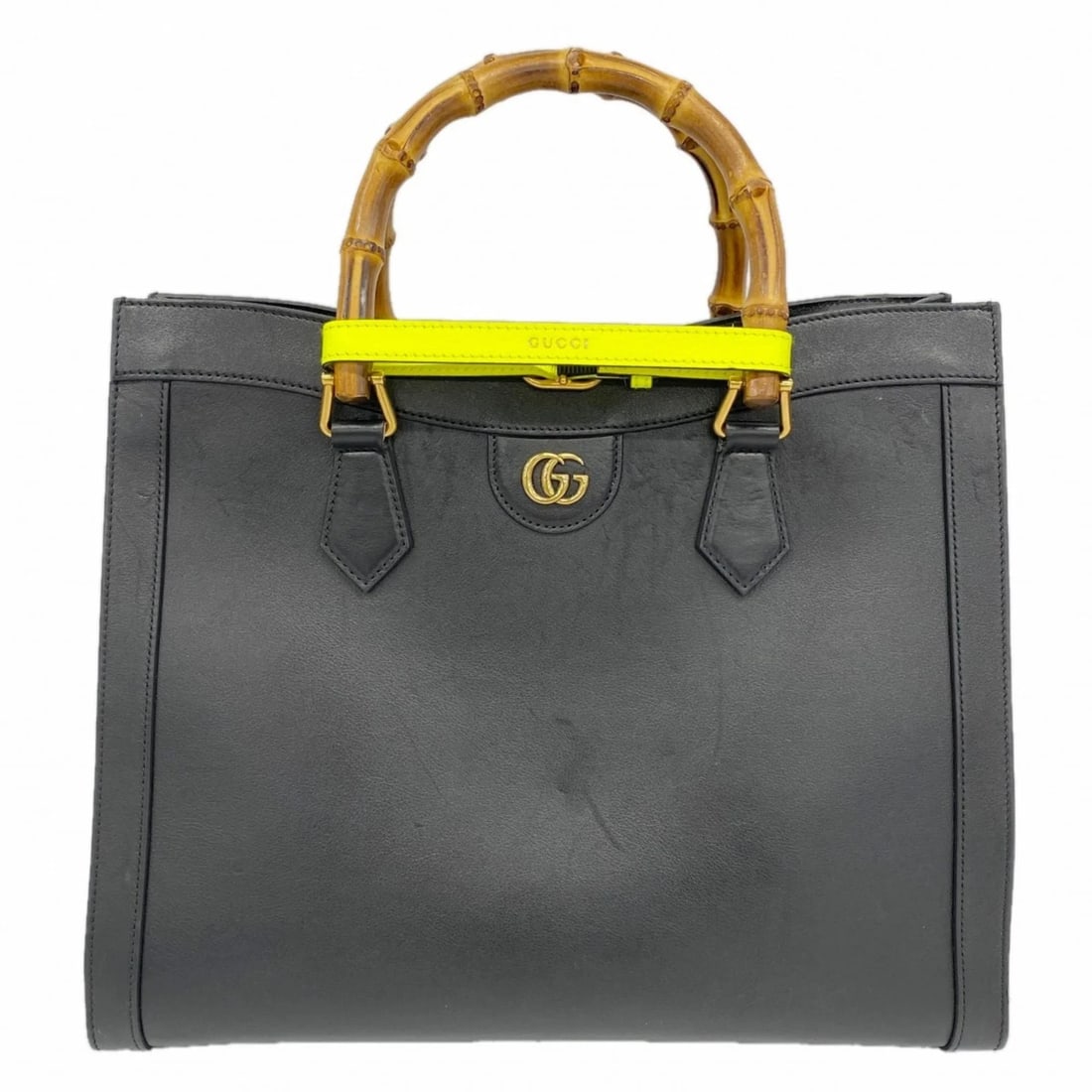 GUCCI BAMBOO DIANA HANDBAG LEATHER BLACK (1 of 9)