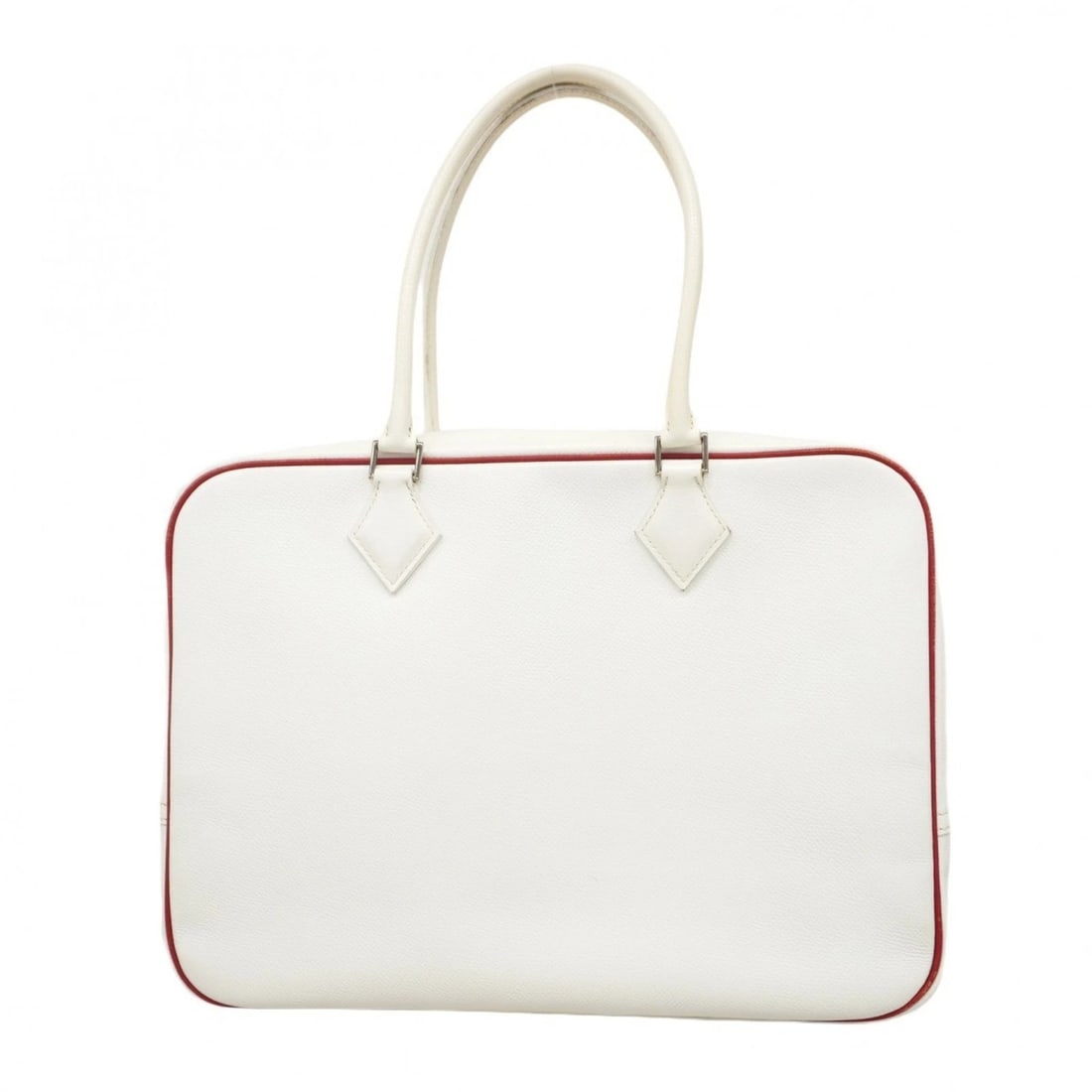 HERMES PLUME 32 HANDBAG WHITE EPSOM (1 of 10)