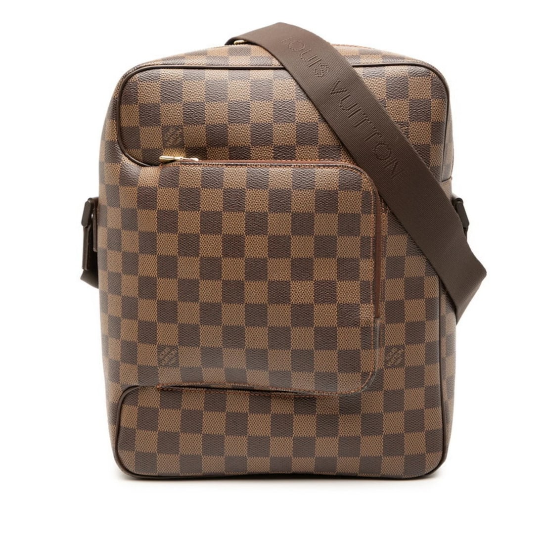 LOUIS VUITTON DAMIER OLAF MM CROSSBODY SHOULDER BAG: Louis Vuitton Damier Olaf MM Crossbody Shoulder Bag Brand: Louis Vuitton Type/Style: Shoulder bag Material: PVC , Leather Color: Brown Size: Size (HxWxD) 30.5cm x 24.5cm x 10cm / 12'' x 9.64'' x 3