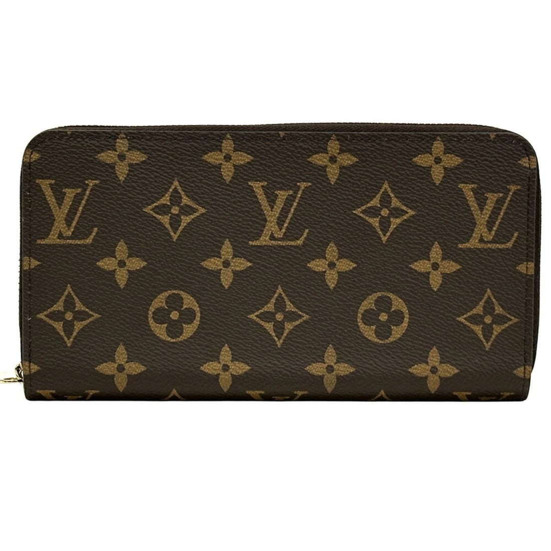 LOUIS VUITTON MONOGRAM ZIPPY WALLET WOMEN'S ROUND BROWN (1 of 5)
