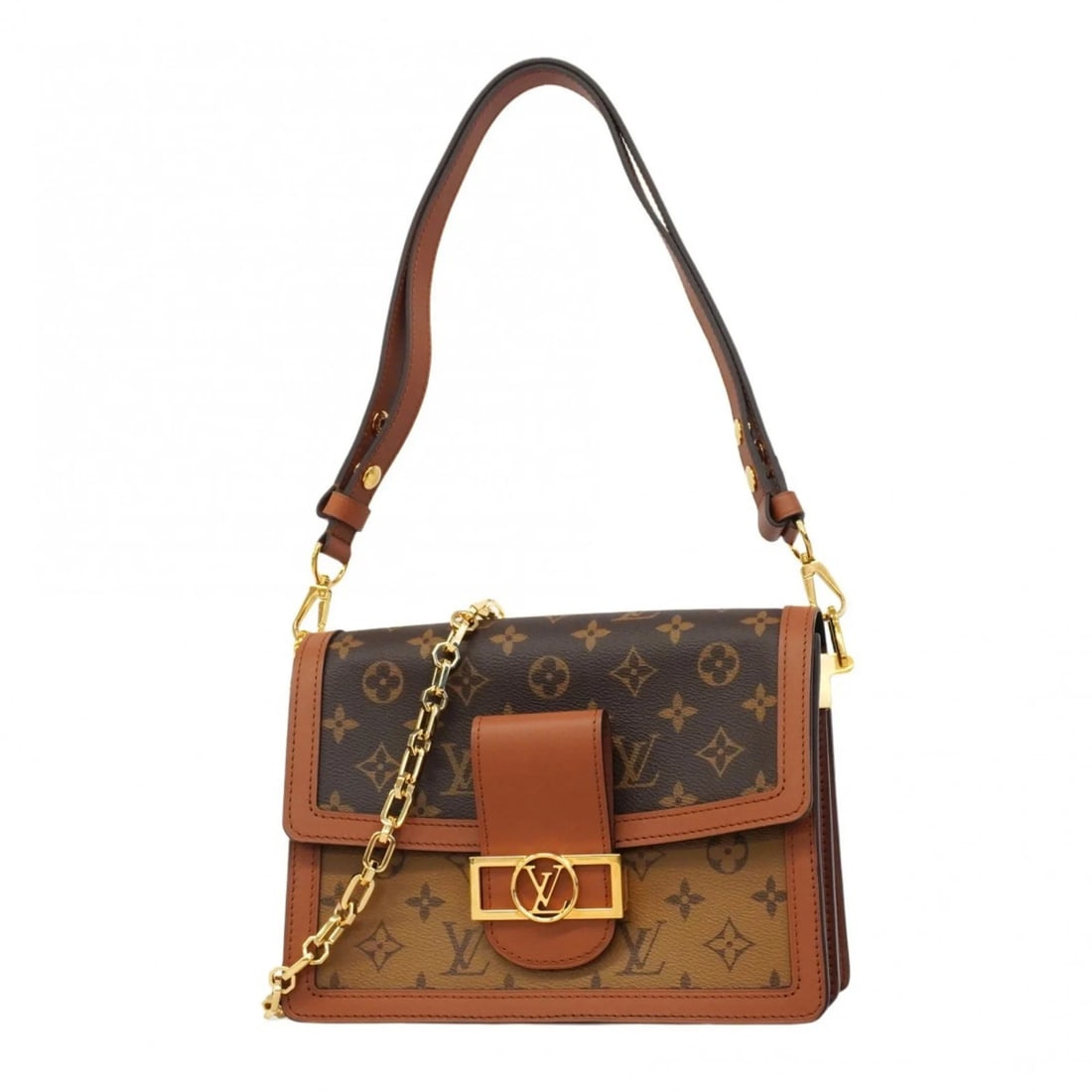 LOUIS VUITTON MONOGRAM REVERSE DAUPHINE MM SHOULDER BAG (1 of 7)