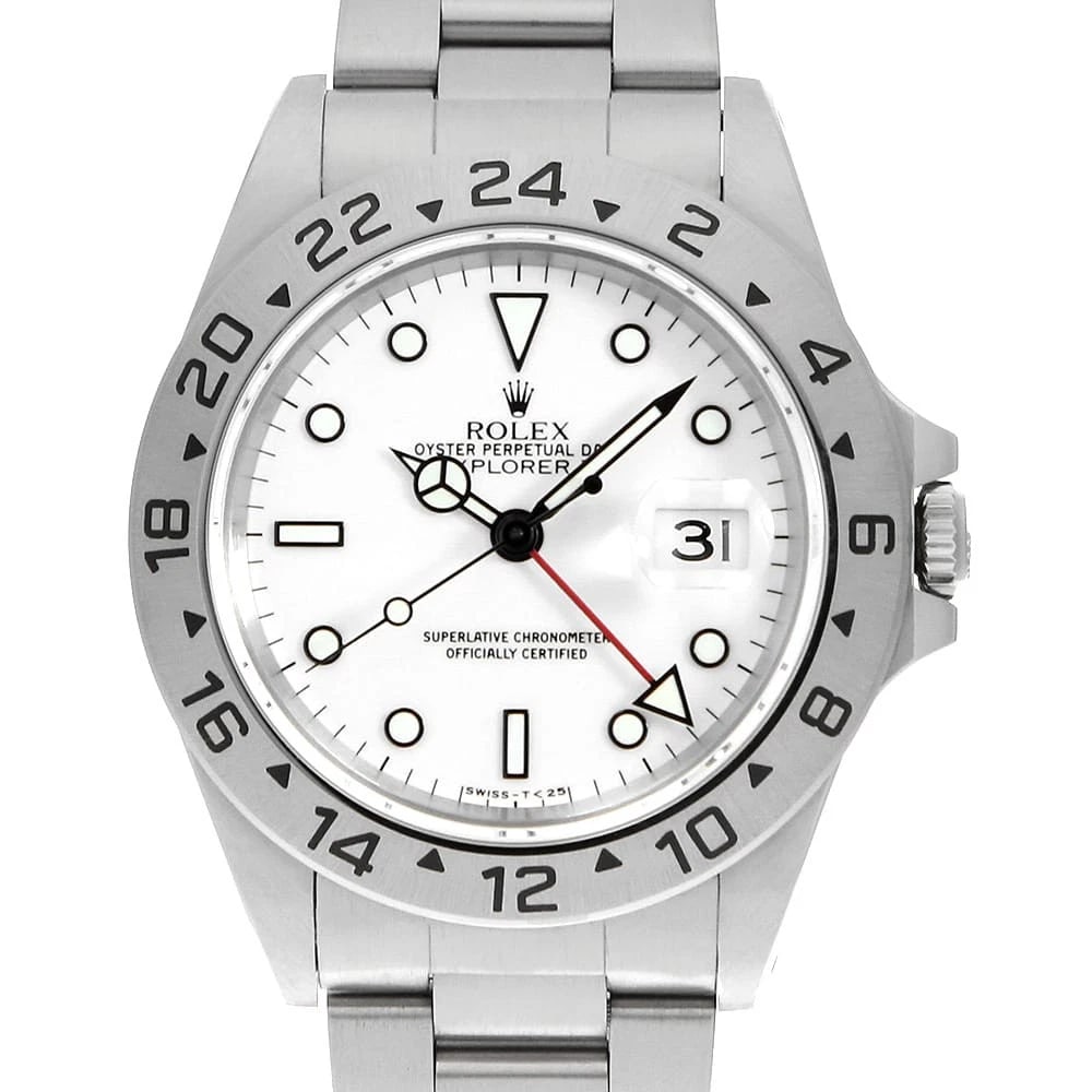 ROLEX EXPLORER II WHITE ALL TRITIUM SINGLE BUCKLE WRIST WATCH (1 of 7)