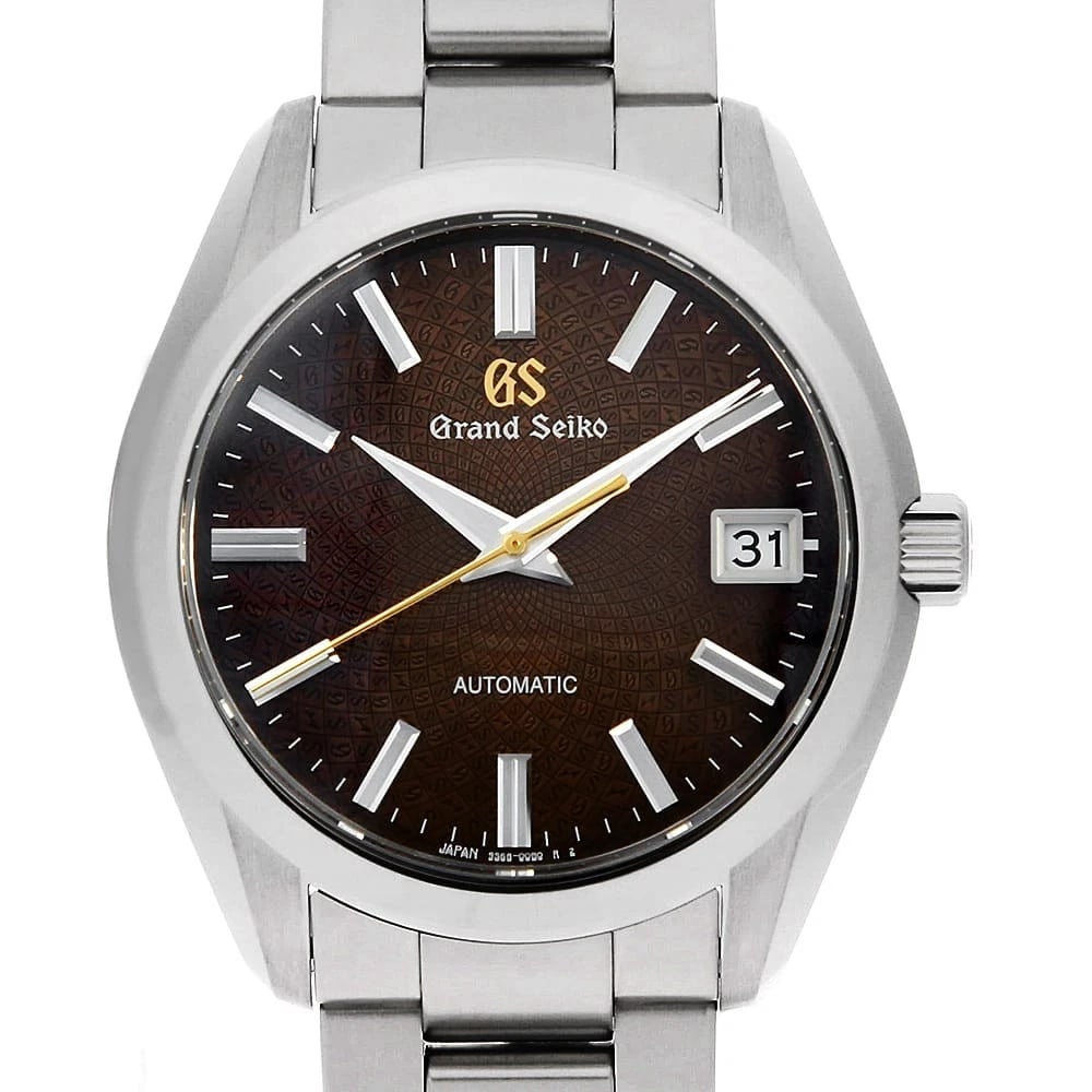 GRAND SEIKO HERITAGE COLLECTION MECHANICAL CALIBER WRIST WATCH: Grand Seiko Heritage Collection Mechanical Caliber Wrist Watch Brand: Grand Seiko Type: Wrist watch Material: Band Material Stainless Steel, Case Material Stainless Steel Color: Brown Size: Case:W