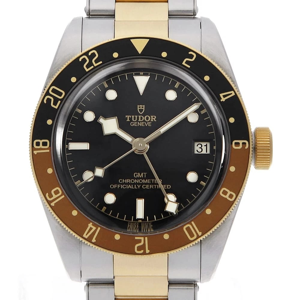 TUDOR HERITAGE BLACK GMT WRIST WATCH (1 of 4)