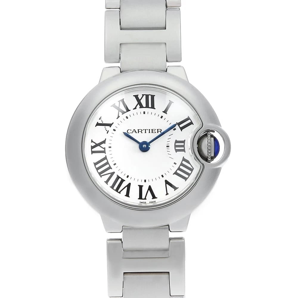 CARTIER BARON BLUE SM WRIST WATCH: Cartier Baron blue SM Wrist Watch Brand: Cartier Type: Wrist watch Material: Band Material Stainless Steel, Case Material Stainless Steel Color: Silver Size: Case:W28mm Circumference of Wrist:17cm