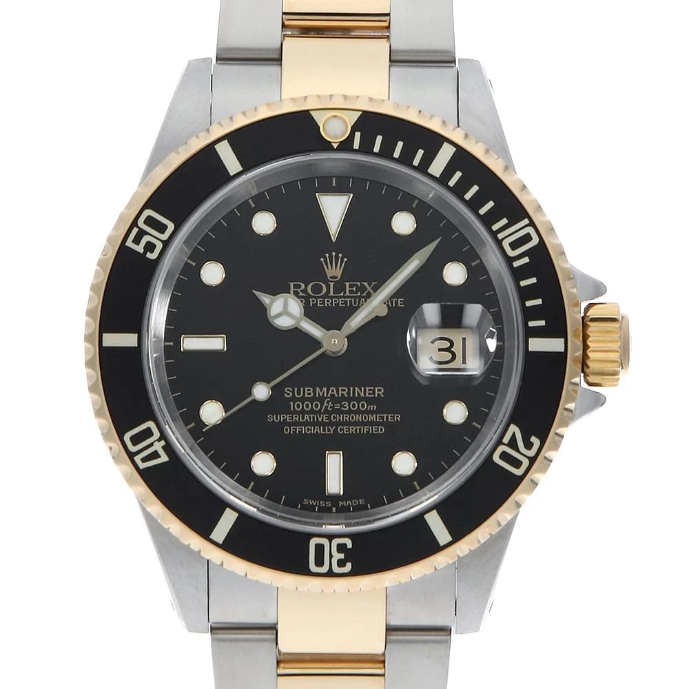 ROLEX SUBMARINER DATE BLACK WRIST WATCH (1 of 4)