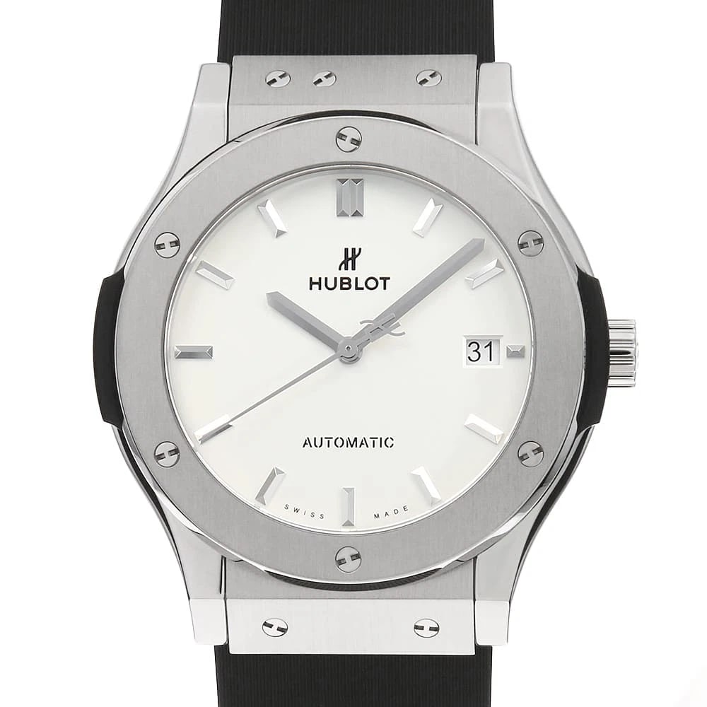 HUBLOT CLASSIC FUSION TITANIUM OPALIN WRIST WATCH (1 of 5)