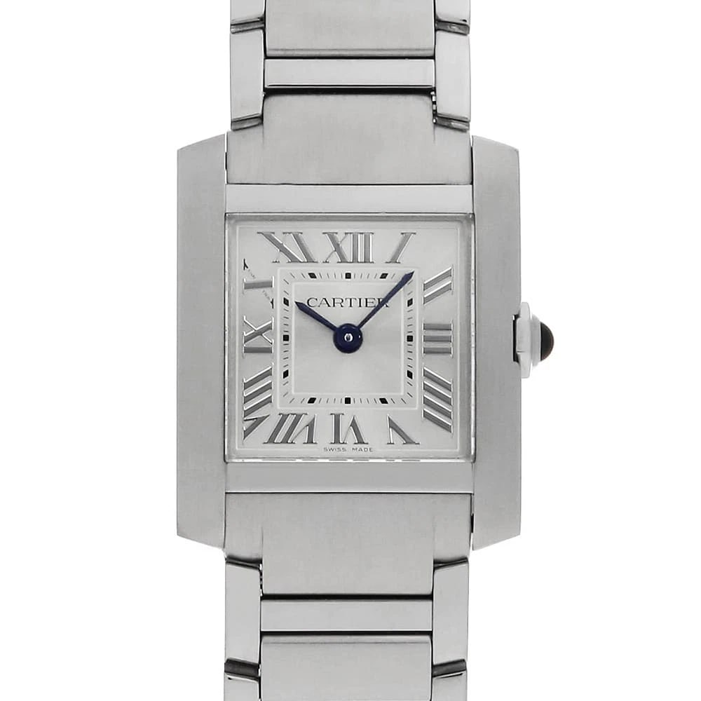 CARTIER TANK FRANCAISE SM SECOND HAND WOMEN WRIST WATCH: Cartier Tank francaise SM second hand Women Wrist Watch Brand: Cartier Type: Wrist watch Material: Band Material Stainless Steel, Case Material Stainless Steel Color: Silver Size: Case:W25.7mm