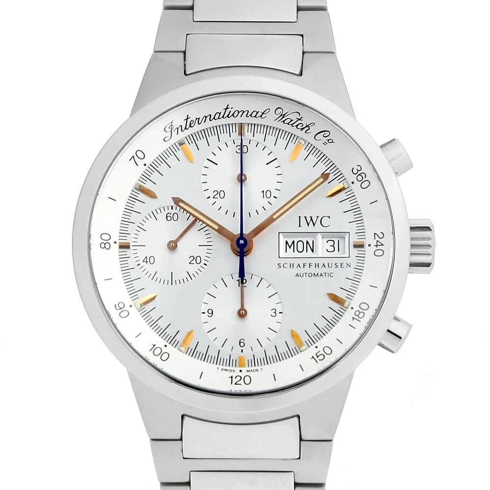IWC GST CHRONOGRAPH WRIST WATCH: IWC GST chronograph Wrist Watch Brand: IWC Type: Wrist watch Material: Band Material Stainless Steel, Case Material Stainless Steel Color: Silver Size: Case:W39mm Circumference of Wrist:18cm Acce