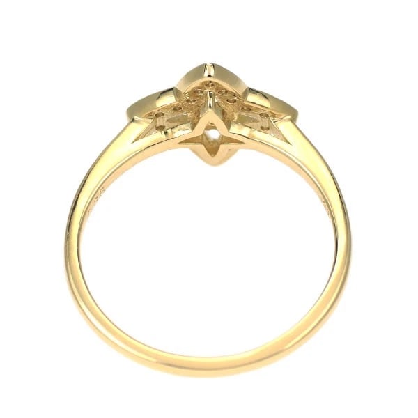 K18YG DIAMOND RING - 2