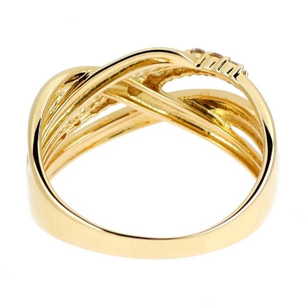 K18YG DIAMOND RING - 2