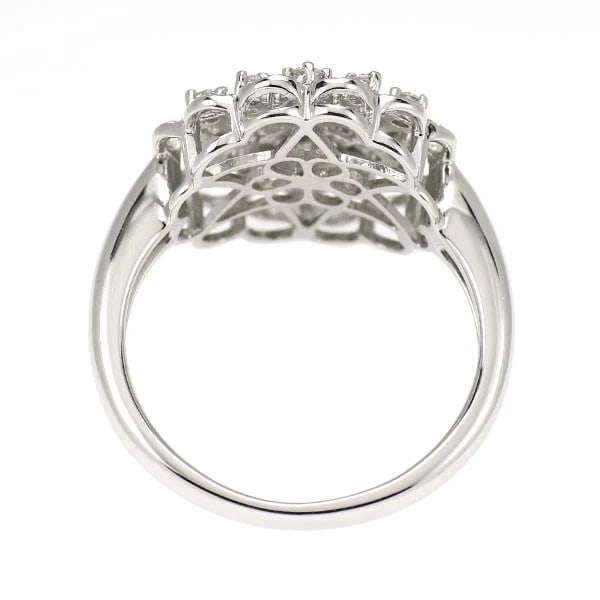 PT900 DIAMOND RING FLOWER - 2