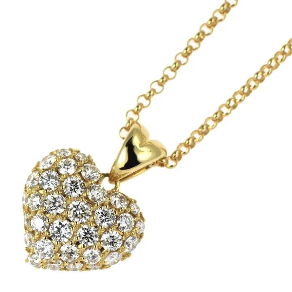 YUKIZAKI K18YG DIAMOND PENDANT NECKLACE: Yukizaki K18YG Diamond Pendant Necklace Brand: None Type/Style: Pendant Necklace Material: Metal Purity K18, Metal Gold, Main Stone/Creation Natural Color: None Size: Necklace: Chain Length