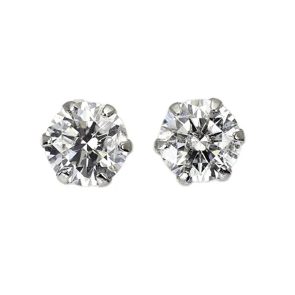 BRAND NEW PT900 DIAMOND EARRINGS: Brand New Pt900 Diamond Earrings Brand: None Type/Style: piercing Material: Metal Purity 900, Metal Platinum, Main Stone/Creation Natural Color: None Size: Length/Width/Diameter4.3 