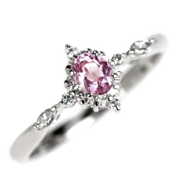 PT900 IMPERIAL TOPAZ DIAMOND RING: Pt900 Imperial Topaz Diamond Ring Brand: None Type/Style: Ring Material: Metal Purity 900, Metal Platinum, Main Stone/Creation Topaz Color: Platinum Size: 5.5 - 5.75 US Accessories: None