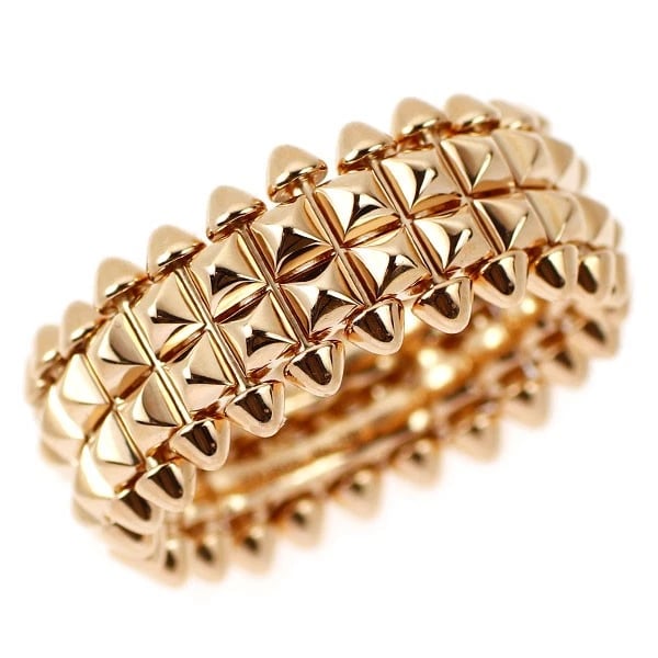 CARTIER K18PG RING CRASH: Cartier K18PG Ring Crash Brand: Cartier Type/Style: Ring Material: Metal Purity K18, Metal Gold, Main Stone/Creation None Color: None Size: 6.75 - 7 US Accessories: None Accessories Notice: