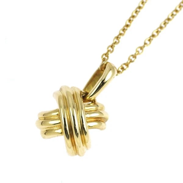 TIFFANY & CO K18YG PENDANT NECKLACE: Tiffany & Co K18YG pendant necklace Brand: Tiffany Type/Style: Pendant Necklace Material: Metal Purity K18, Metal Gold, Main Stone/Creation None Color: None Size: Necklace: Chain Length 41 