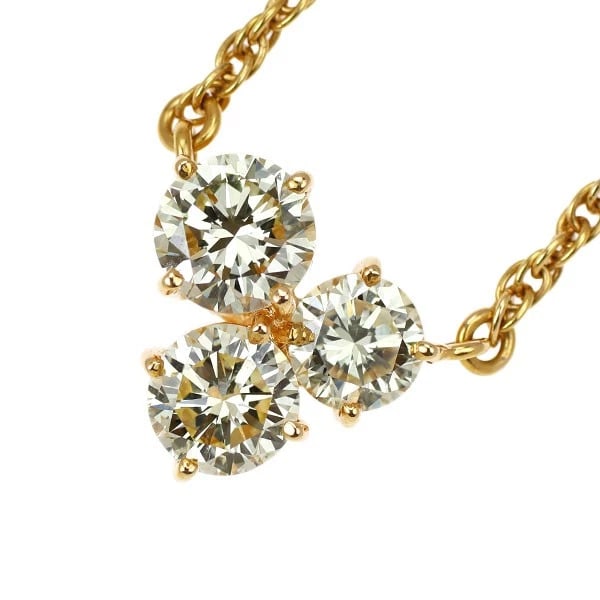 TASAKI PEARL K18YG DIAMOND PENDANT NECKLACE: Tasaki Pearl K18YG Diamond Pendant Necklace Brand: Tasaki Pearl Type/Style: Pendant Necklace Material: Metal Purity K18, Metal Gold, Main Stone/Creation Natural Color: None Size: Necklace: