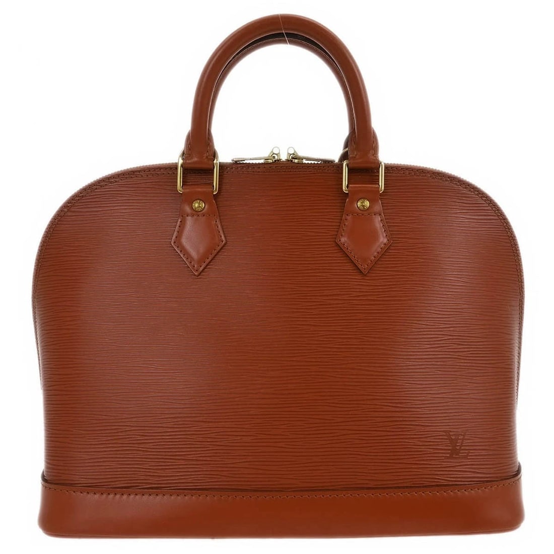 LOUIS VUITTON BROWN EPI ALMA HANDBAG (1 of 9)