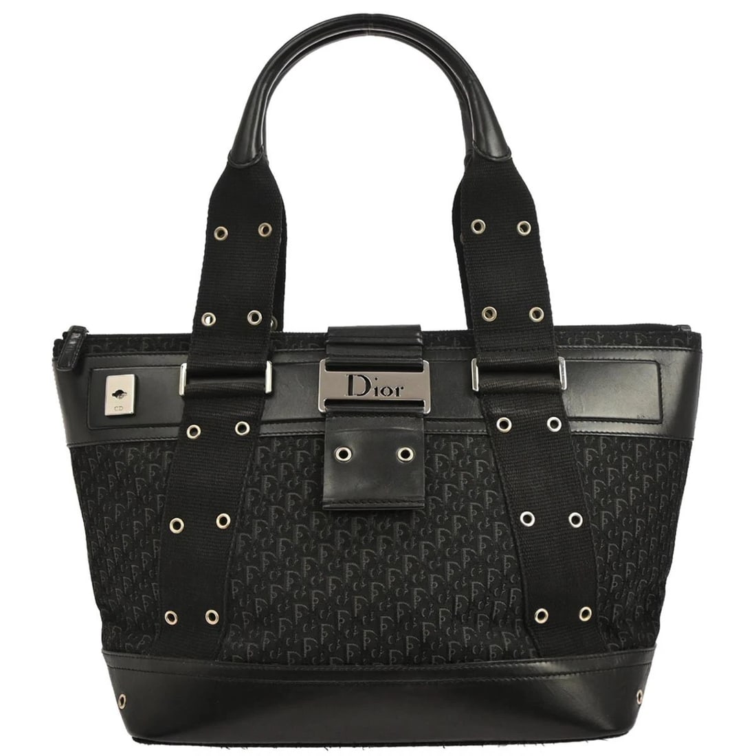 CHRISTIAN DIOR BLACK TROTTER STREET CHIC TOTE BAG (1 of 10)