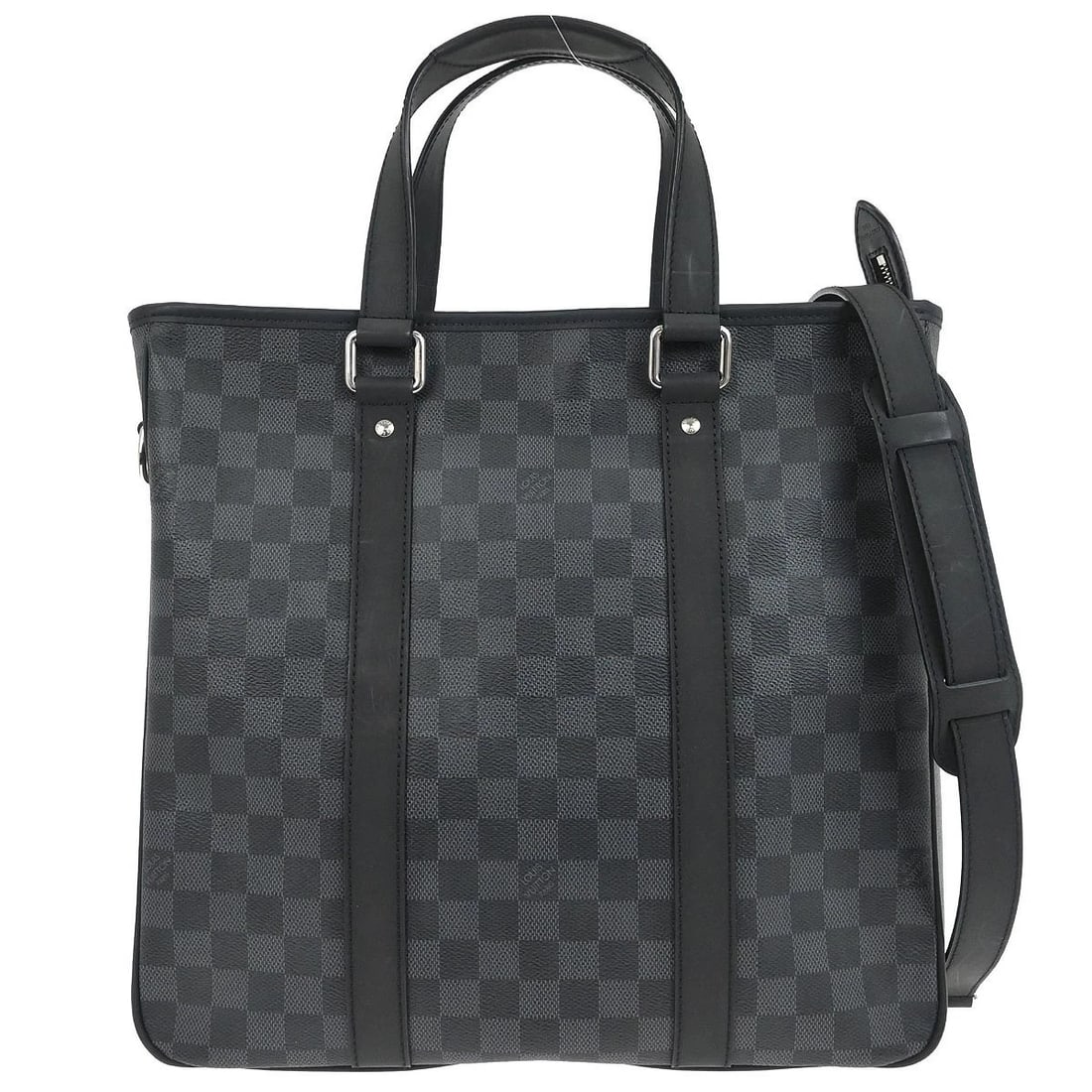 LOUIS VUITTON DAMIER GRAPHITE TADAO PM 2WAY TOTE HANDBAG (1 of 9)