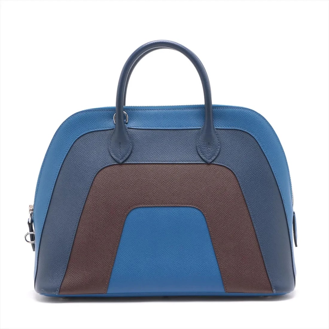 Hermes BOLIDE 30 NIGHT RAINBOW VEAU EPSOM BLUE: Hermes Bolide 30 Night Rainbow Veau Epsom Blue Brand: Hermes Type: Hand bag Material: Veau Epsom Color: Blue France x Blue Saphir x Rouge Serie Size: Height:9.1inch Length:12.2inch Depth:4.9inch H