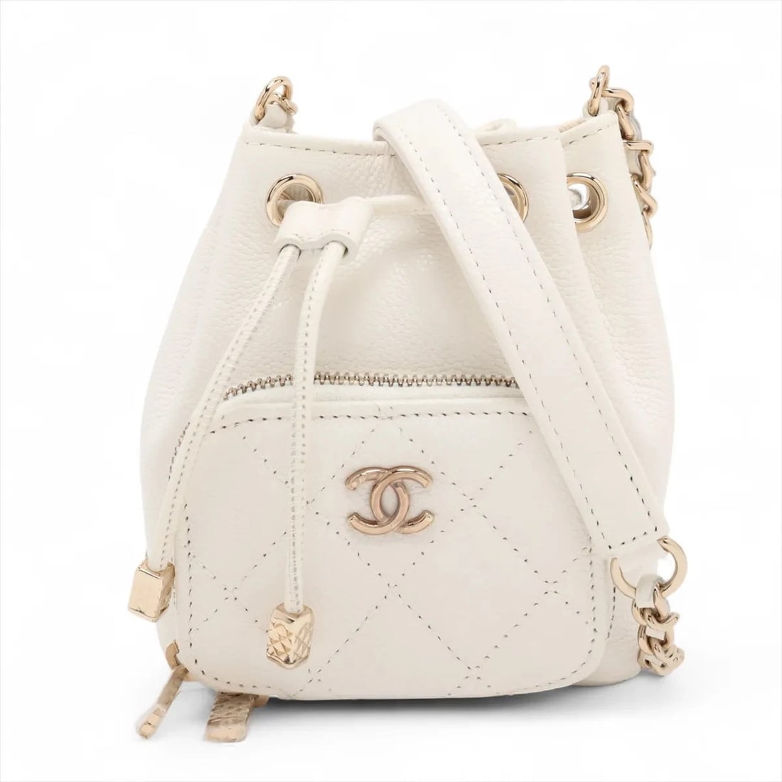 CHANEL MATELASSE CAVIAR SKIN CHAIN SHOULDER BAG PURSE (1 of 9)