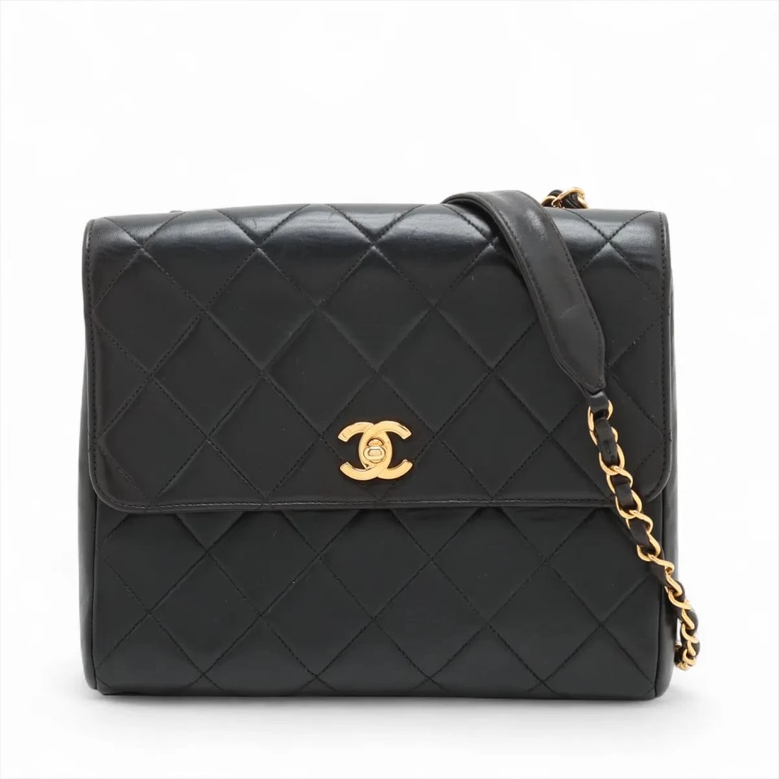 CHANEL MATELASSE LAMBSKIN SINGLE FLAP SINGLE CHAIN BAG (1 of 6)