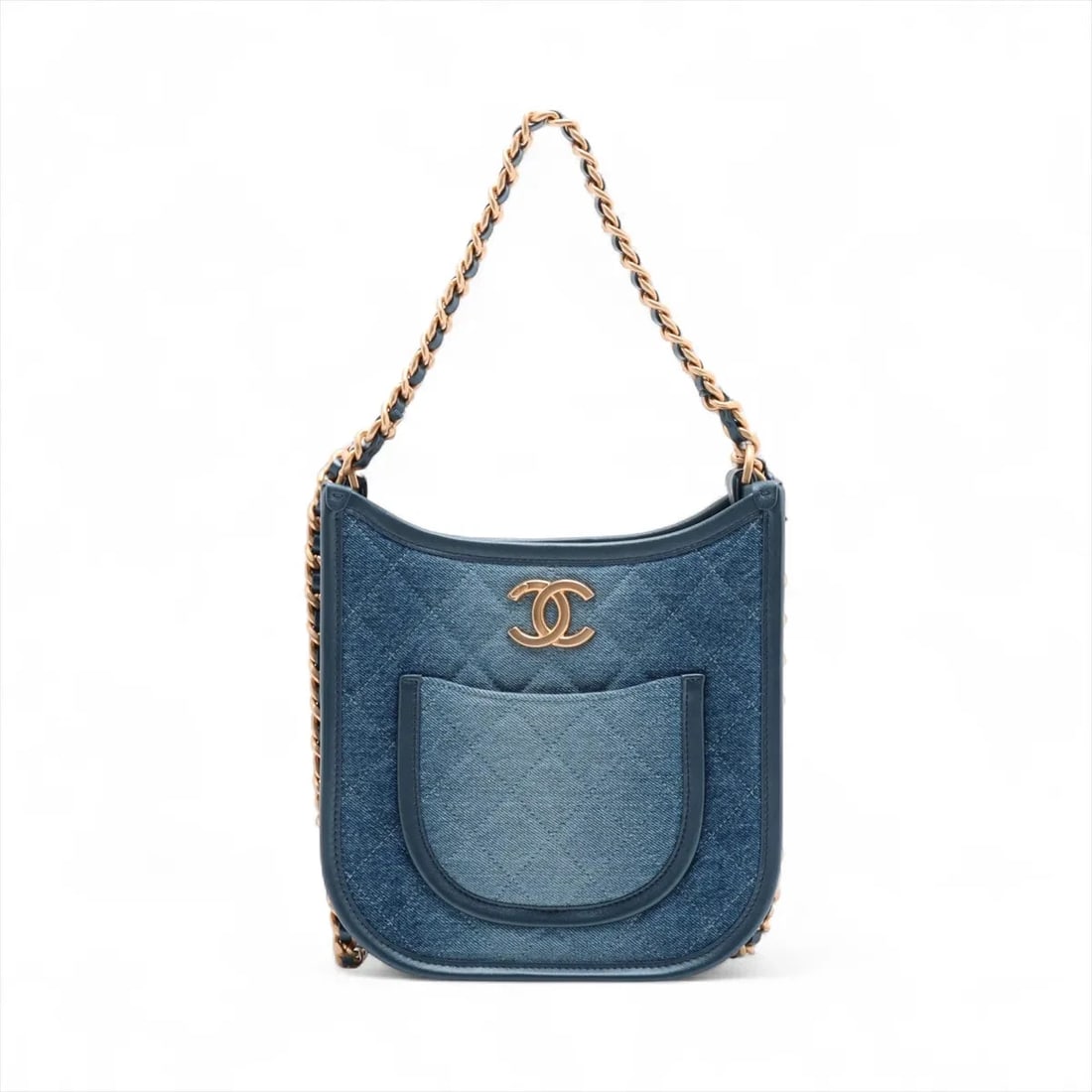 CHANEL MATELASSE DENIM 2 WAY SHOULDER BAG (1 of 8)