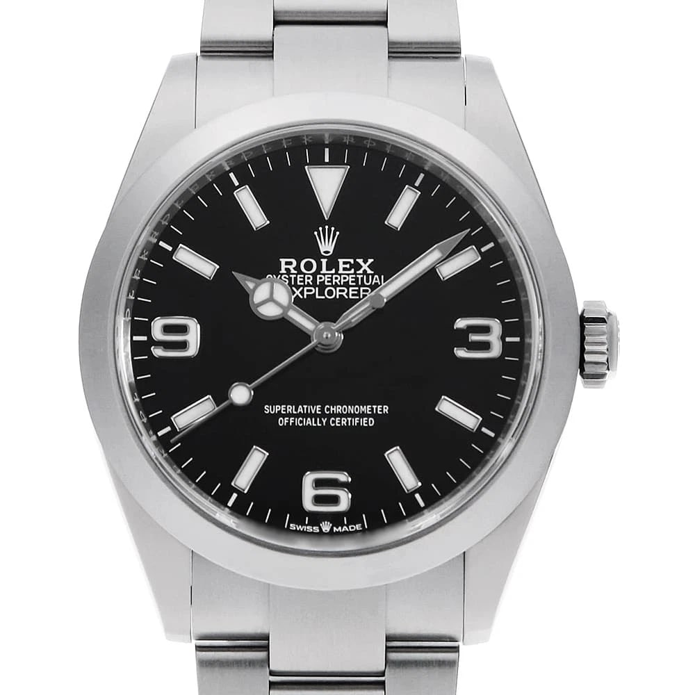 ROLEX EXPLORER BLAC WRIST WATCH (1 of 5)